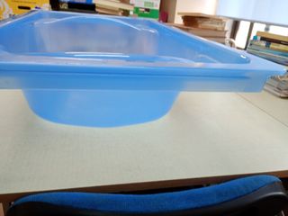 Bañera portátil bebé azul