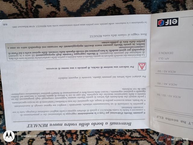 Libretto Uso e Manutenzione Renault Twingo