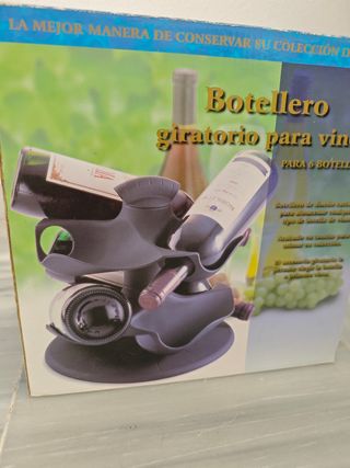 Botellero giratorio para 6 botellas