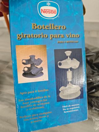Botellero giratorio para 6 botellas