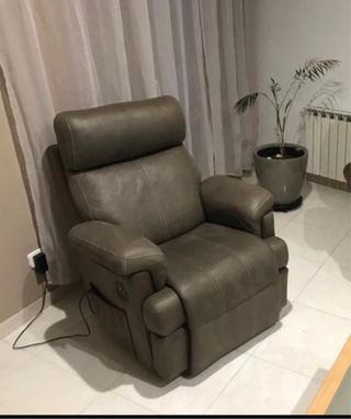 Sofá Eléctrico Reclinable Gris