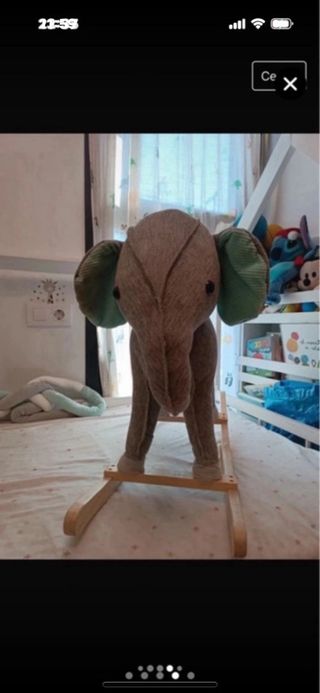 Balancin mecedora infantil forma de elefante