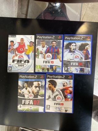 Lote 5 Videojuegos FIFA PS2