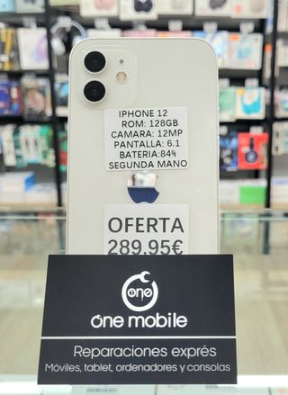 iPhone 12 128GB Blanco Batería 84%