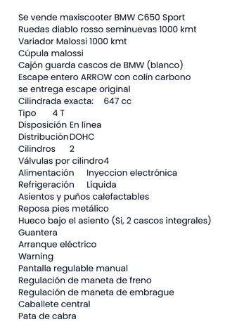 BMW C650SPORT Maxi Scooter