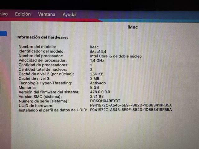 iMac 21,5’ i5 8GB / 1TB SSD