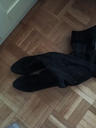 Botas altas ante negro Zara Talla 36