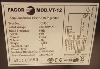 Vinoteca Fagor 12 botellas