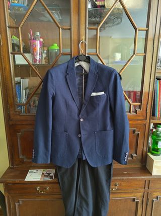 Americana azul fina