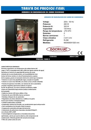 Nevera expositora cristal Docrilux
