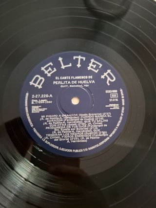 Disco Vinilo Perlita de Huelva - Cante Flamenco