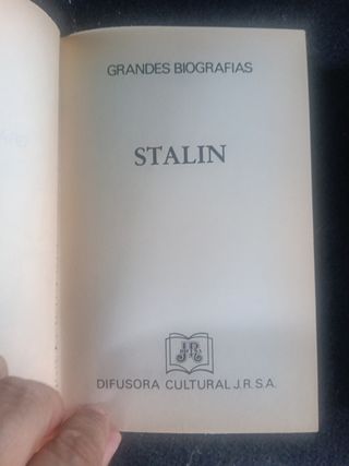 Stalin yCharles Chaplin primera edición 1988,