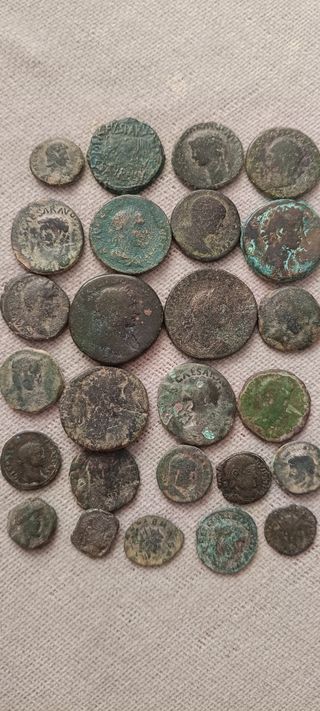 Lote monedas romanas