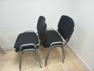 Sillas de oficina apilables (pack de 2)