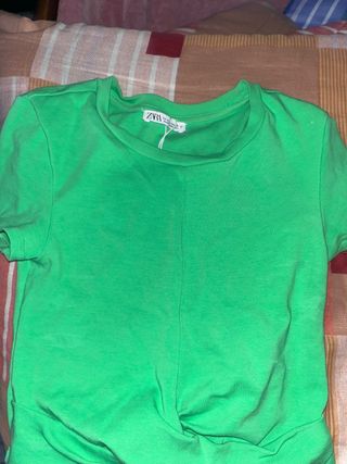 Top Zara Verde Mujer