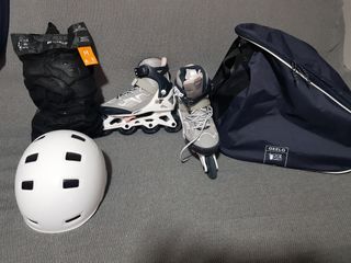 Patines Oxelo Talla M con Protecciones y Bolso