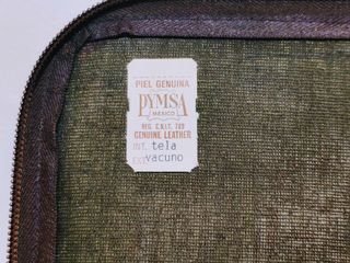 Bolso de cuero mexicano tallado a mano