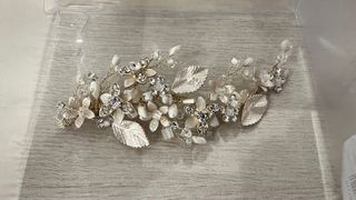 Tocado Novia Rosa Clara oro rosa