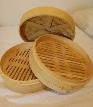 Vaporera de bambú