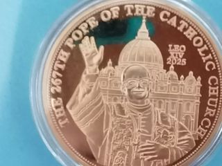 Moneda Papa León XIV 2025 (2und)