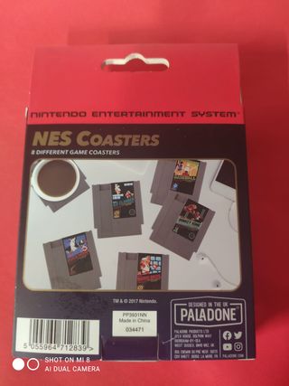 Set 8 Sottobicchieri NES Nintendo