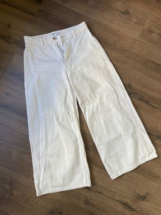 Calças culotte brancas