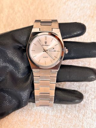 Reloj Poedagar Plata Cuarzo