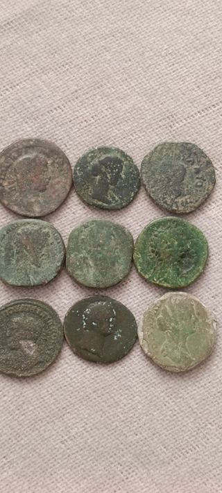 Monedas romanas sestercios
