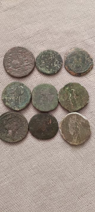 Monedas romanas sestercios