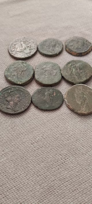 Monedas romanas sestercios