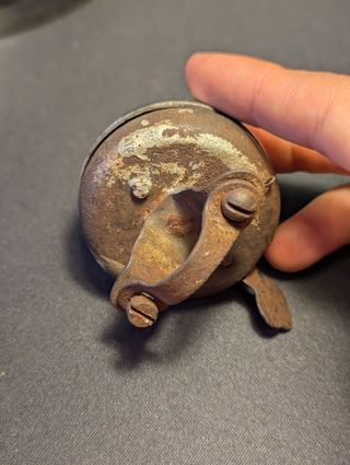Campanello Bici Bronzo Cromato Antico Vintage