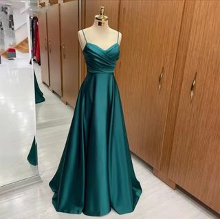 Vestido largo verde de fiesta