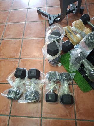 Coppia di manubri esagonali 7,5 kg
