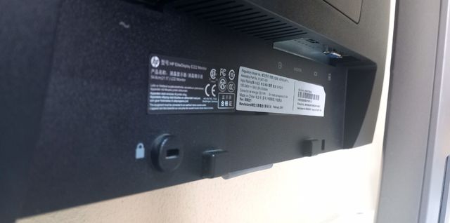 Monitor HP Pantalla Negra