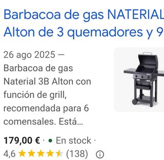Barbacoa Naterial a estrenar