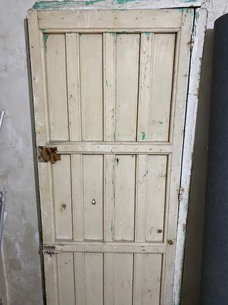 Puerta Vintage Verde para Restaurar