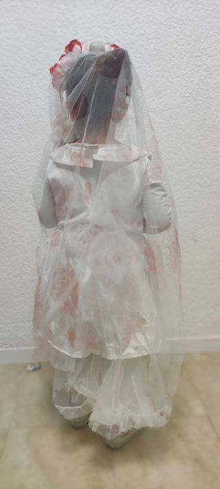 Disfraz Novia Halloween Talla 7/8
