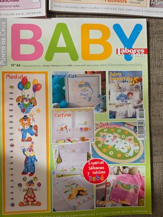 Lote Revistas Punto de Cruz Baby (Labores del Hoga