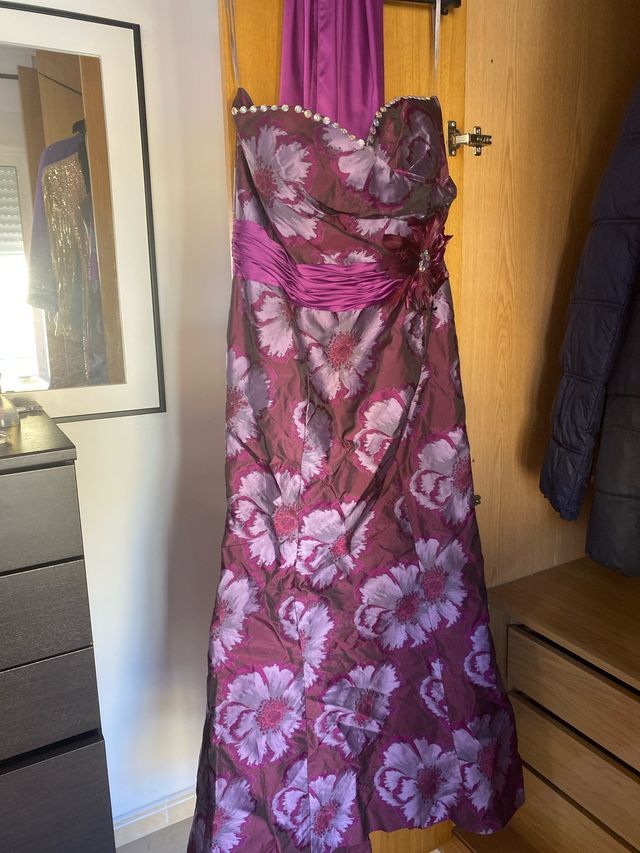 Elegante vestido largo floral