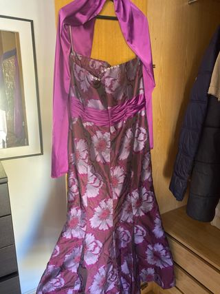 Elegante vestido largo floral