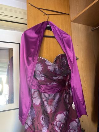 Elegante vestido largo floral