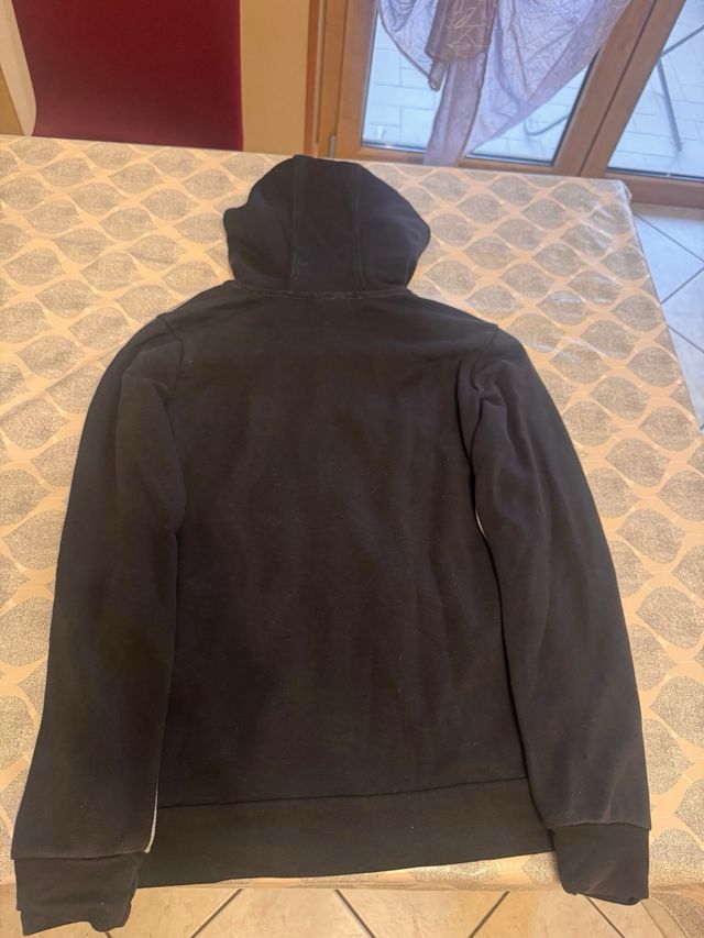 Felpa Adidas con cappuccio grigia e nera