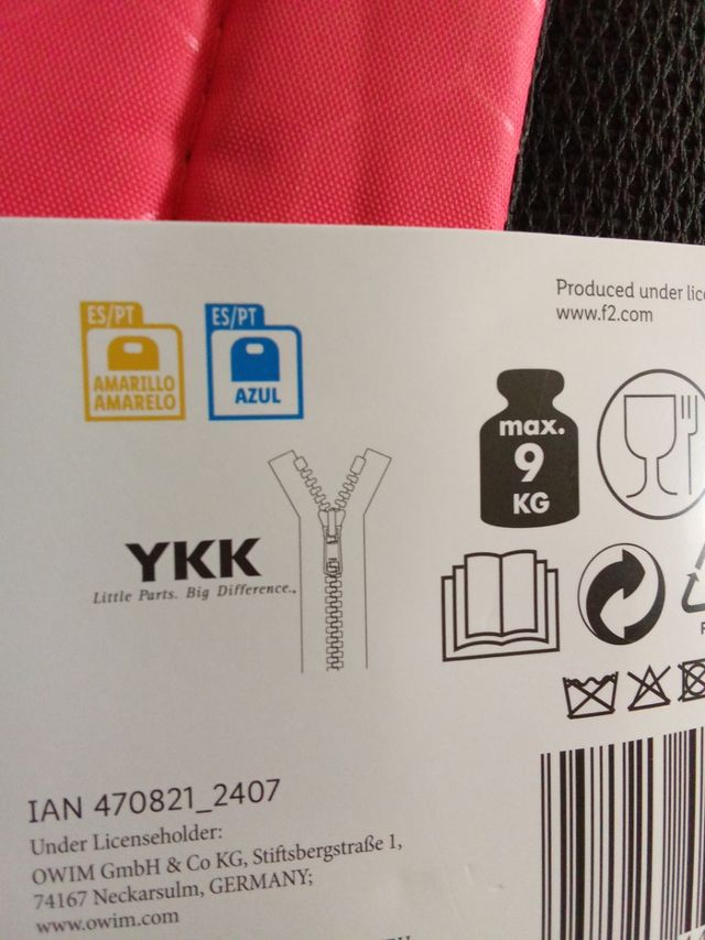 Mochila nevera 20L roja y turquesa