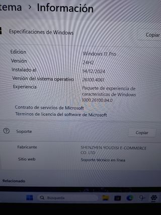 Portátil 14 Windows 11 8GB 256GB SSD