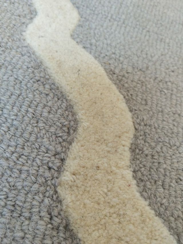 Alfombra Gris y Blanca 152x244