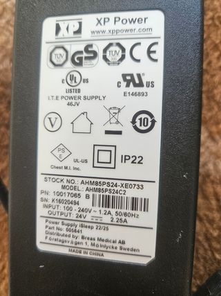 XP Power Fuente Alimentación 24V 2.25A