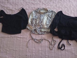 Lote 3 Tops Crop Mujer