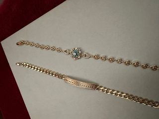 2 Pulseras bañadas en oro