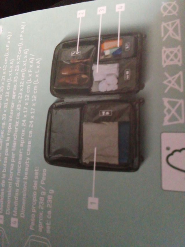 Set de bolsas organizadoras de viaje