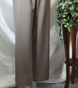 Pantaloni donna eleganti beige elastico
